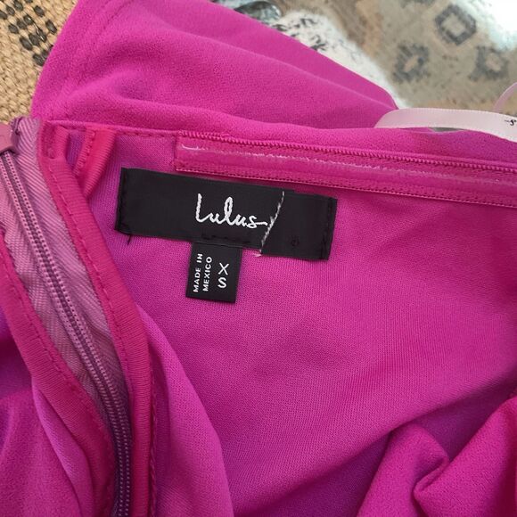 Lulus Power of Love Jumpsuit Women's XS Magenta Strapless NWOT - Picture 13 of 14
